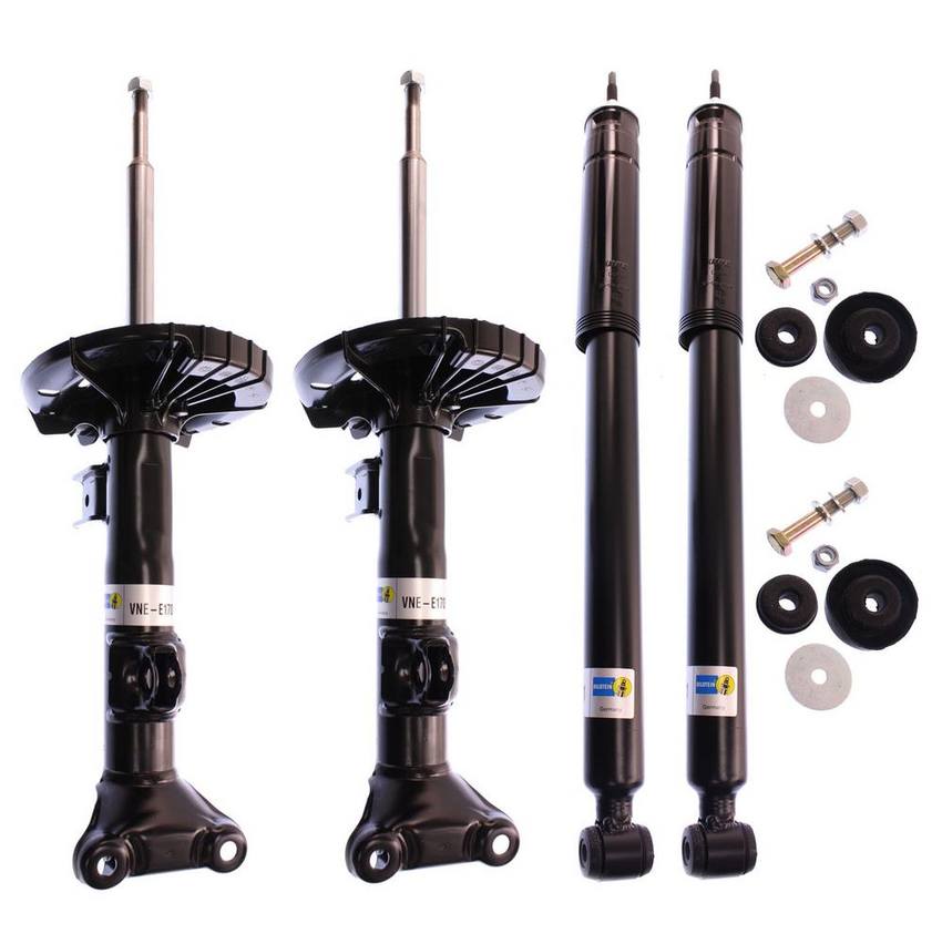 Mercedes Suspension Strut and Shock Absorber Assembly Kit - Front and Rear (B4 OE Replacement) 2093261500 - Bilstein 3801006KIT